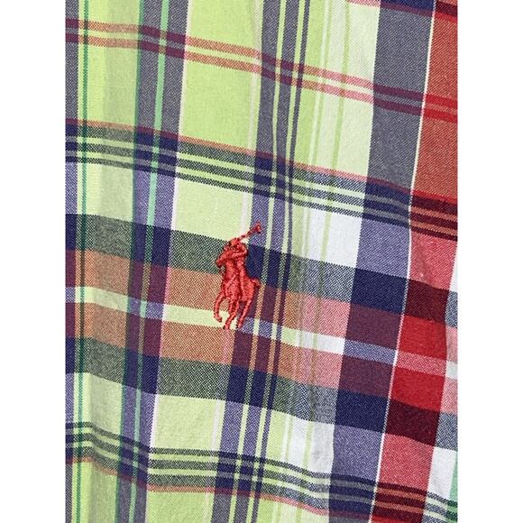 Ralph Lauren Shirt Mens Extra Large Classic Fit Plaid Oxford Long Sleeve Shirt - Picture 2 of 7